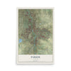 Map of Parker, Colorado, 12 x 18 inch unframed archival matte print