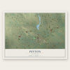 Peyton, Colorado map print, the full design