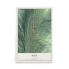 Map of Rico, Colorado, 12 x 18 inch unframed archival matte print