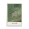 Map of Sedgwick, Colorado, 12 x 18 inch unframed archival matte print