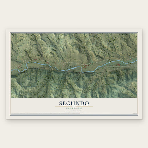 Segundo, Colorado map print, the full design