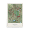 Map of Sheridan, Colorado, 12 x 18 inch unframed archival matte print