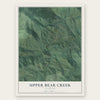 Upper Bear Creek, Colorado map print, the full design