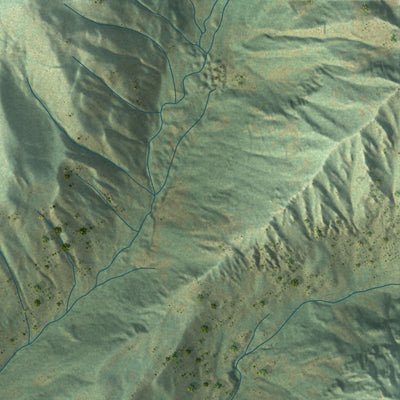 Second close-up of the map of Vail, Colorado print showing more streets and buildings