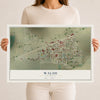 Map of Walsh, Colorado, 12 x 18 inch unframed archival matte print