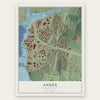 Annex, Connecticut map print, the full design