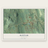 Bantam, Connecticut map print, the full design