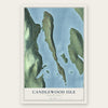 Candlewood Isle, Connecticut map print, the full design