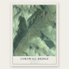 Cornwall Bridge, Connecticut map print, the full design