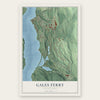 Gales Ferry, Connecticut map print, the full design