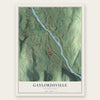 Gaylordsville, Connecticut map print, the full design