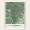 Glastonbury Center, Connecticut map print, the full design