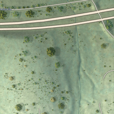 Close-up of the map of Hawleyville, Connecticut print showing street and building detail