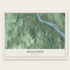 Higganum, Connecticut map print, the full design