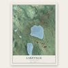 Lakeville, Connecticut map print, the full design