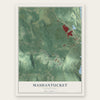 Mashantucket, Connecticut map print, the full design