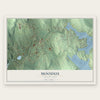 Moodus, Connecticut map print, the full design