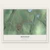 Moosup, Connecticut map print, the full design