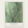 Plattsville, Connecticut map print, the full design