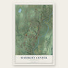 Simsbury Center, Connecticut map print, the full design