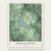 South Coventry, Connecticut map print, the full design