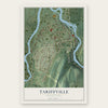 Tariffville, Connecticut map print, the full design