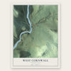 West Cornwall, Connecticut map print, the full design