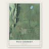 West Simsbury, Connecticut map print, the full design