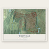 Westville, Connecticut map print, the full design