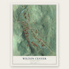 Wilton Center, Connecticut map print, the full design