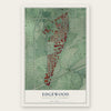 Edgewood, District of Columbia map print, the full design