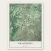 Brandywine, Delaware map print, the full design