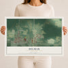 Map of Delmar, Delaware, 12 x 18 inch unframed archival matte print