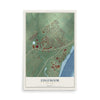Map of Edgemoor, Delaware, 12 x 18 inch unframed archival matte print