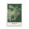 Map of Ellendale, Delaware, 12 x 18 inch unframed archival matte print