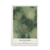 Map of Frankford, Delaware, 12 x 18 inch unframed archival matte print