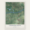 Lorewood Grove, Delaware map print, the full design