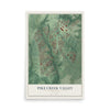 Map of Pike Creek Valley, Delaware, 12 x 18 inch unframed archival matte print