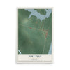 Map of Port Penn, Delaware, 12 x 18 inch unframed archival matte print