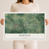 Map of Selbyville, Delaware, 12 x 18 inch unframed archival matte print