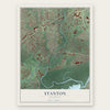 Stanton, Delaware map print, the full design