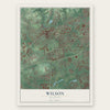 Wilson, Delaware map print, the full design