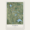 Alturas, Florida map print, the full design