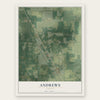 Andrews, Florida map print, the full design
