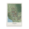 Apopka, Florida map print, 12" x 18" Archival Matte Print mockup