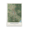 Blountstown, Florida map print, 12" x 18" Archival Matte Print mockup
