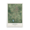 Bonifay, Florida map print, 12" x 18" Archival Matte Print mockup