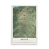 Bristol, Florida map print, 12" x 18" Archival Matte Print mockup