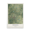 Bushnell, Florida map print, 12" x 18" Archival Matte Print mockup