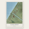 Canal Point, Florida map print, the full design